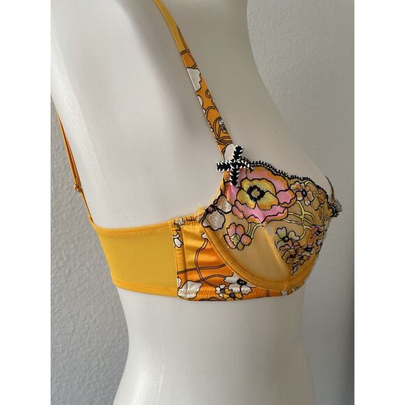 Fenty X Savage Bra Balconette Floral Lace Mod Poppy Retro Lingerie - Picture 5 of 10